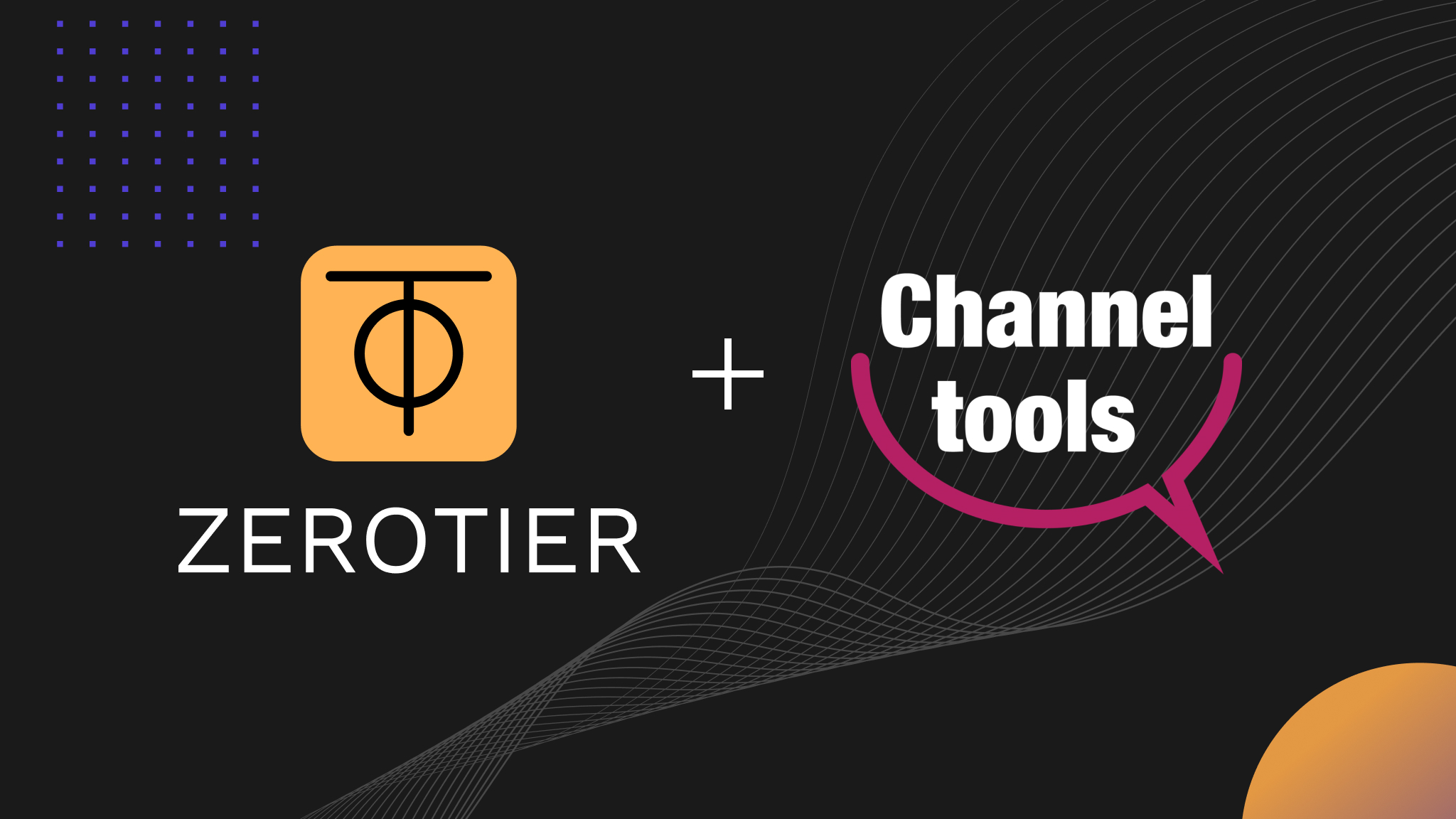 ZeroTier logo plus Channel Tools icon, announcing new resources for the global partner and channel program.