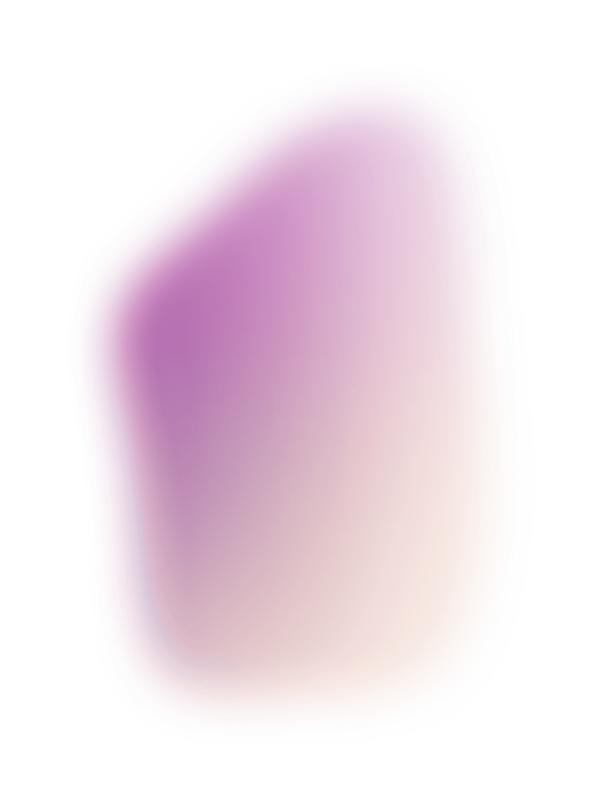 Abstract ZeroTier brand graphic featuring a soft purple and pink gradient shape on a light background.