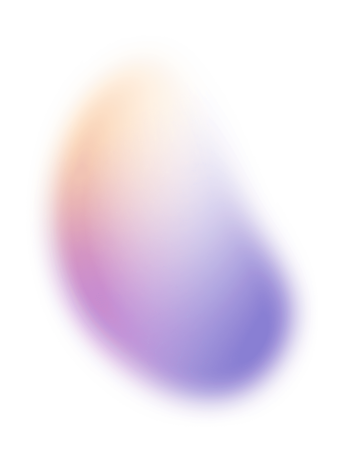 Abstract warm orange, purple, and blue blurred gradient background texture.